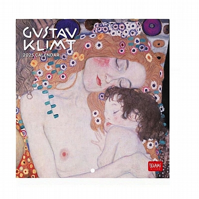 Μηνιαίο Ημερολόγιο Τοίχου 2025 - Gustav Klimt (18x18) - Legami