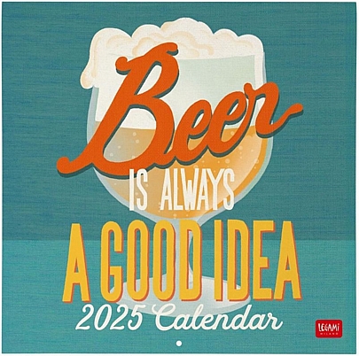 Μηνιαίο Ημερολόγιο Τοίχου 2025 - Beer is always a good idea (30x29) - Legami