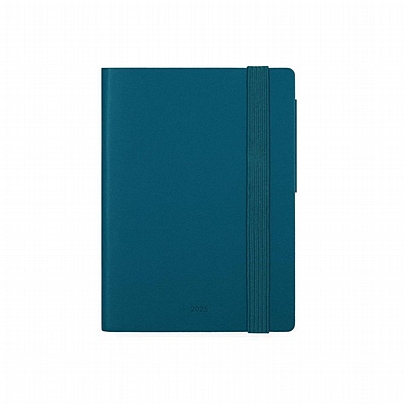 Εβδομαδιαίο Ημερολόγιο με λάστιχο 2025 - Teal Blue (8x11) - Legami