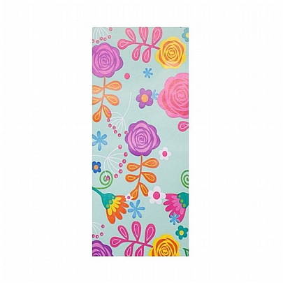 Χαρτί περιτυλίγματος - Mint Flowers (2m x 70cm) - Florio Carta