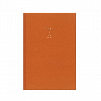 Ημερήσιο Ημερολόγιο Vie 2025 - Dark Orange (14x21) - AdBook