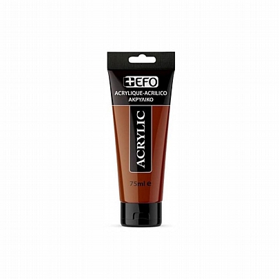 Ακρυλικό χρώμα - Burnt Sienna (75ml) - +Efo