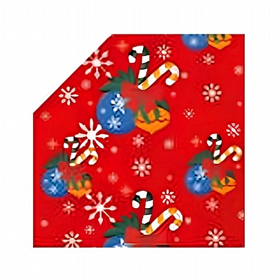 Χαρτί περιτυλίγματος Γαλάζιο - Christmas Candy (2m x 70cm) - Florio Carta