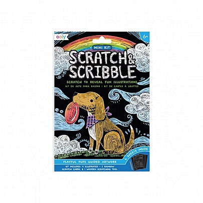 Mini Scratch & Scribble: Playful Pups  - Ooly