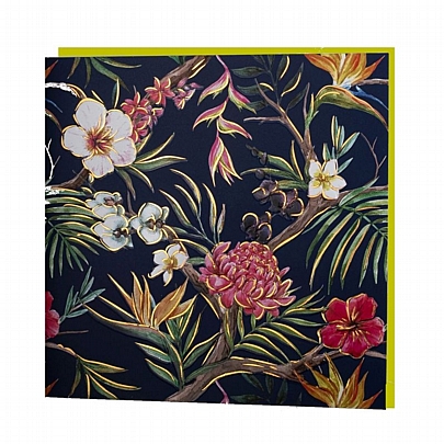 Ευχετήρια Κάρτα με Φάκελο - Gold Flowers (15x15) - Magna Carta