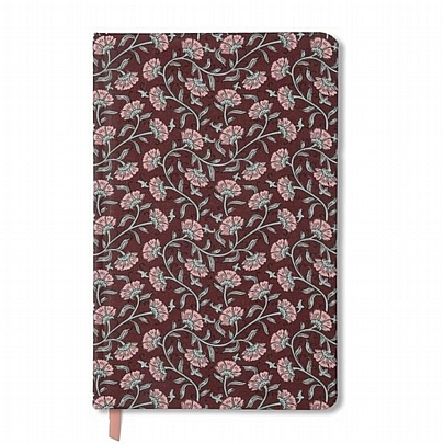 Σημειωματάριο Ριγέ - Burgundy Vintage Floral (13x21) - Designworks Ink