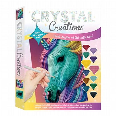 Crystal Creations: Κολάζ με στρας - Neon Unicorn - Hinkler