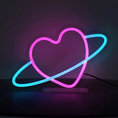 Φωτιστικό Neon Led - Planet Heart - Legami