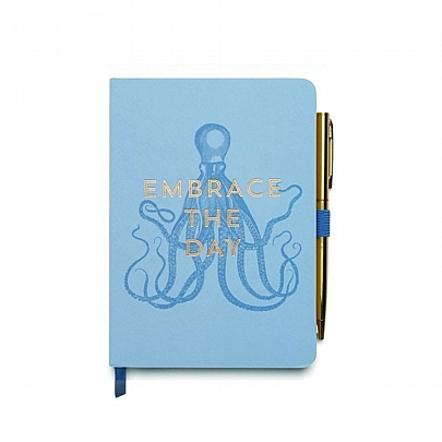 Σημειωματάριο ριγέ με Στυλό - Embrace The Day (11.5x16.5) - Designworks Ink Σημειωματάριο ριγέ με Στυλό - Embrace The Day (11.5x16.5) - Designworks Ink
