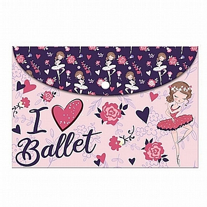Φάκελος με κουμπί - l love Ballet (Α4) - Must Φάκελος με κουμπί - l love Ballet (Α4) - Must