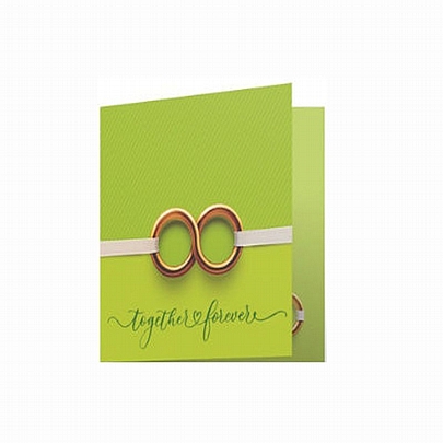 Ευχετήρια Ανάγλυφη κάρτα με Φάκελο - Together & Forever (Βέρες/11x11) - Marpimar Ευχετήρια Ανάγλυφη κάρτα με Φάκελο - Together & Forever (Βέρες/11x11) - Marpimar