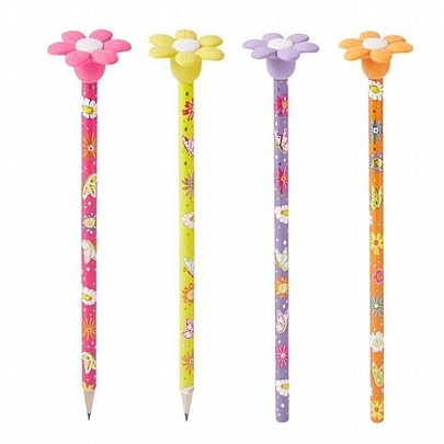 Μολύβι με σβήστρα - Λουλούδι (HB) - TrendHaus Μολύβι με σβήστρα - Λουλούδι (HB) - TrendHaus