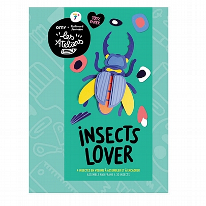 Κατασκευάζω 3D Φιγούρες & Διακοσμώ με Αυτοκόλλητα - Insects Lover - Les Ateliers Κατασκευάζω 3D Φιγούρες & Διακοσμώ με Αυτοκόλλητα - Insects Lover - Les Ateliers