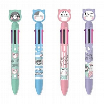 Στυλό 6 Χρωμάτων Multicolor - My Sweety Little Kitty (0.7mm) - M&G Στυλό 6 Χρωμάτων Multicolor - My Sweety Little Kitty (0.7mm) - M&G