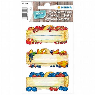 Αυτοκόλλητες ετικέτες - Fruit Baskets (12τμχ.) - Herma Αυτοκόλλητες ετικέτες - Fruit Baskets (12τμχ.) - Herma
