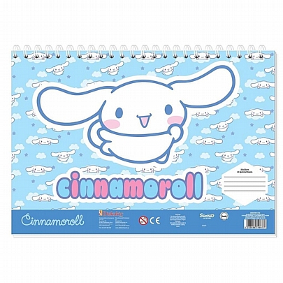 Μπλοκ ζωγραφικής σπιράλ με Αυτοκόλλητα & Στένσιλ A4 - Cinnamoroll (40Φ.) - Sanrio Μπλοκ ζωγραφικής σπιράλ με Αυτοκόλλητα & Στένσιλ A4 - Cinnamoroll (40Φ.) - Sanrio