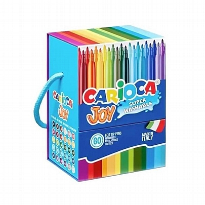 60 Μαρκαδόροι Superwashable λεπτοί σε Θήκη (30χρώματα) - Carioca Joy 60 Μαρκαδόροι Superwashable λεπτοί σε Θήκη (30χρώματα) - Carioca Joy