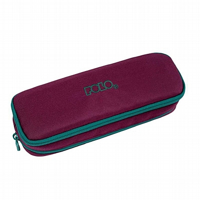 Κασετίνα (2 Θήκες) - Wine Red & Green - Polo Duo Box Κασετίνα (2 Θήκες) - Wine Red & Green - Polo Duo Box