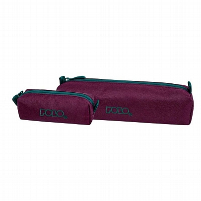 Κασετίνα βαρελάκι & πορτοφολάκι - Wine Red & Green - Polo Wallet Dos Κασετίνα βαρελάκι & πορτοφολάκι - Wine Red & Green - Polo Wallet Dos
