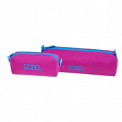 Κασετίνα βαρελάκι & πορτοφολάκι - Pink & Light Blue - Polo Wallet Dos Κασετίνα βαρελάκι & πορτοφολάκι - Pink & Light Blue - Polo Wallet Dos