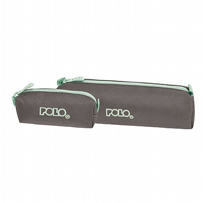 Κασετίνα βαρελάκι & πορτοφολάκι - Ecru Beige & Mint - Polo Wallet Dos Κασετίνα βαρελάκι & πορτοφολάκι - Ecru Beige & Mint - Polo Wallet Dos