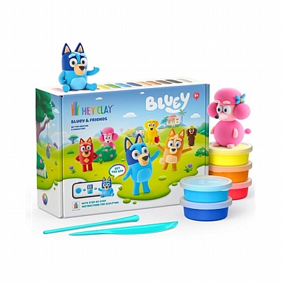 Κατασκευές από Πηλό (Air Dry) - Bluey & Friends - Hey Clay