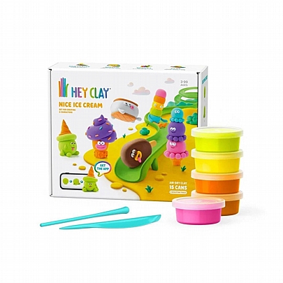 Κατασκευές από Πηλό (Air Dry) - Nice Ice Cream - Hey Clay