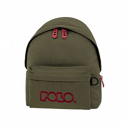 Σακίδιο βόλτας - Khaki Green & Bordeaux - Polo Mini Bag Σακίδιο βόλτας - Khaki Green & Bordeaux - Polo Mini Bag