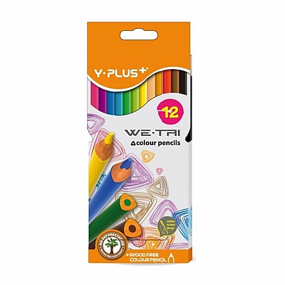 Ξυλομπογιές We-Tri 12 χρωμάτων - Y-Plus+ Ξυλομπογιές We-Tri 12 χρωμάτων - Y-Plus+