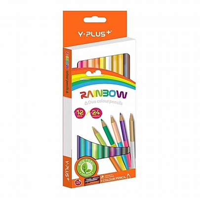 Ξυλομπογιές Διπλής Όψης 24 χρωμάτων (12τμχ. ) - Y-Plus+ Ξυλομπογιές Διπλής Όψης 24 χρωμάτων (12τμχ. ) - Y-Plus+