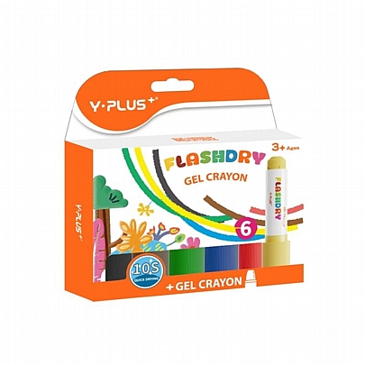 Στερεά τέμπερα σε μορφή μαρκαδόρου 6 Κλασσικών χρωμάτων - Y-Plus+ Στερεά τέμπερα σε μορφή μαρκαδόρου 6 Κλασσικών χρωμάτων - Y-Plus+