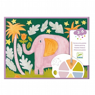 Ζωγραφίζω με Νερομπογιές - Ζώα της ζούγκλας - Djeco Ζωγραφίζω με Νερομπογιές - Ζώα της ζούγκλας - Djeco