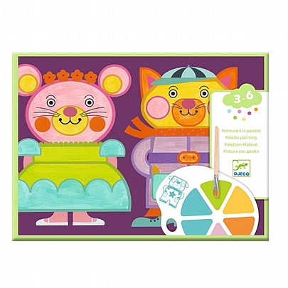 Ζωγραφίζω με Νερομπογιές - Χαριτωμένα ζωάκια - Djeco Ζωγραφίζω με Νερομπογιές - Χαριτωμένα ζωάκια - Djeco