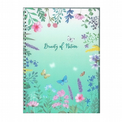 Σημειωματάριο Σπιράλ Ριγέ - Mint Beauty of Nature (60Φ.) - Kandalepas Σημειωματάριο Σπιράλ Ριγέ - Mint Beauty of Nature (60Φ.) - Kandalepas