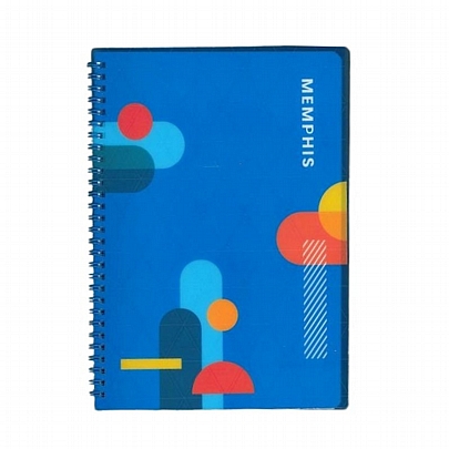 Σημειωματάριο Σπιράλ Ριγέ - Geometrical (60Φ.) - Memphis Σημειωματάριο Σπιράλ Ριγέ - Geometrical (60Φ.) - Memphis