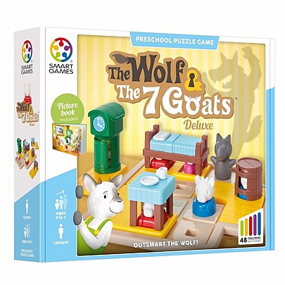 The Wolf & The 7 Goats Deluxe (48 Challenges) - Smart Games