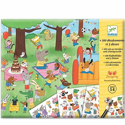 Χαλκομανίες - Ώρα για Πάρτι - Djeco Χαλκομανίες - Ώρα για Πάρτι - Djeco