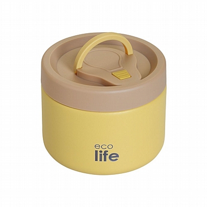 Φαγητοδοχείο θερμός - Yellow (650ml) - Ecolife Φαγητοδοχείο θερμός - Yellow (650ml) - Ecolife