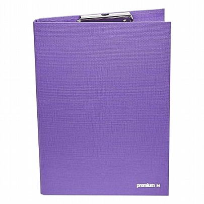 Ντοσιέ σεμιναρίου δίφυλλο A4 με πιάστρα - Μοβ - Premium Ντοσιέ σεμιναρίου δίφυλλο A4 με πιάστρα - Μοβ - Premium