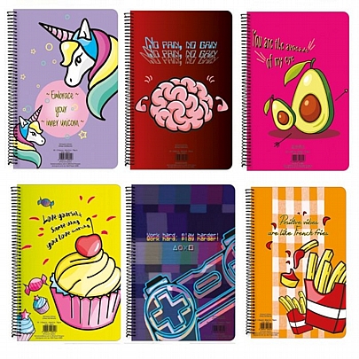 Τετράδιο Σπιράλ Β5 - 3 θέματα Hash Quotes (90Φ.) - A&G Τετράδιο Σπιράλ Β5 - 3 θέματα Hash Quotes (90Φ.) - A&G