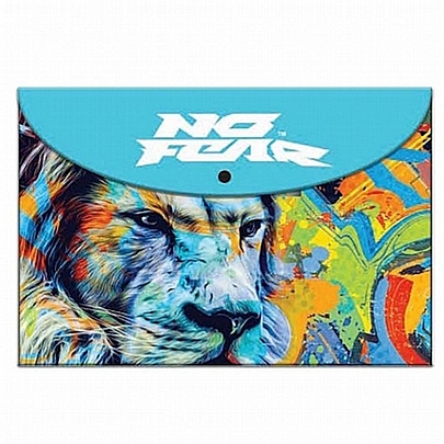 Φάκελος με κουμπί - Fluo Lion (Α4) - No Fear Φάκελος με κουμπί - Fluo Lion (Α4) - No Fear