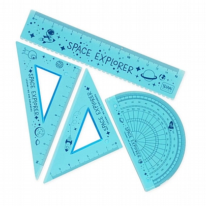 Εύκαμπτο Σετ Γεωμετρικών Οργάνων - Space (4τμχ.) - Legami