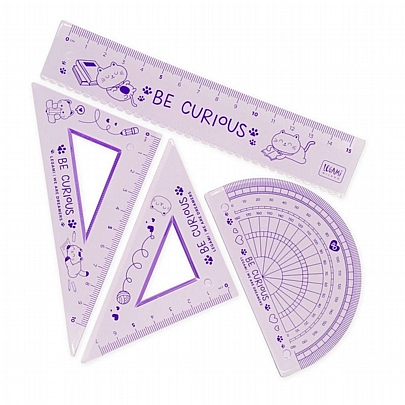 Εύκαμπτο Σετ Γεωμετρικών Οργάνων - Kitty (4τμχ.) - Legami Εύκαμπτο Σετ Γεωμετρικών Οργάνων - Kitty (4τμχ.) - Legami
