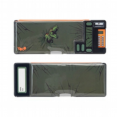 Κασετίνα Vintage - Green Dino - Yolo Κασετίνα Vintage - Green Dino - Yolo