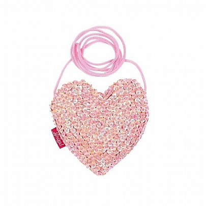 Mini Τσαντάκι Ώμου - Pink Heart - Souza