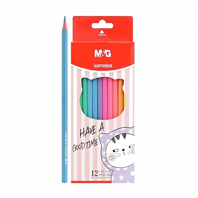 Ξυλομπογιές Pastel 12 χρωμάτων - So Many Cats - M&G