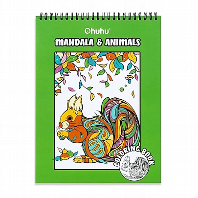 Βιβλίο Ζωγραφικής - Mandala & Animals - Ohuhu Βιβλίο Ζωγραφικής - Mandala & Animals - Ohuhu