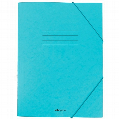 Χάρτινος φάκελος με λάστιχο - Pastel Μπλε (25x35) - Salkopaper Χάρτινος φάκελος με λάστιχο - Pastel Μπλε (25x35) - Salkopaper