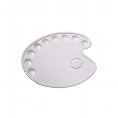 Παλέτα πλαστική οβάλ 9 θέσεων - Describo Παλέτα πλαστική οβάλ 9 θέσεων - Describo