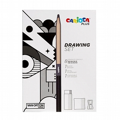 Σετ Μολύβια σχεδίου, Σβήστρα Σχεδίου, Σβήστρα & Ξύστρα (11τμχ.) - Carioca Plus Σετ Μολύβια σχεδίου, Σβήστρα Σχεδίου, Σβήστρα & Ξύστρα (11τμχ.) - Carioca Plus
